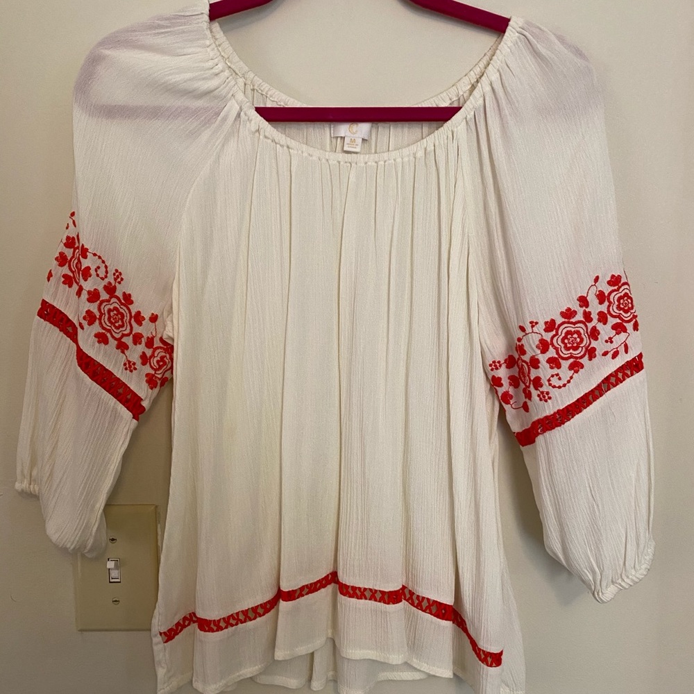 Charming Charlie White Blouse